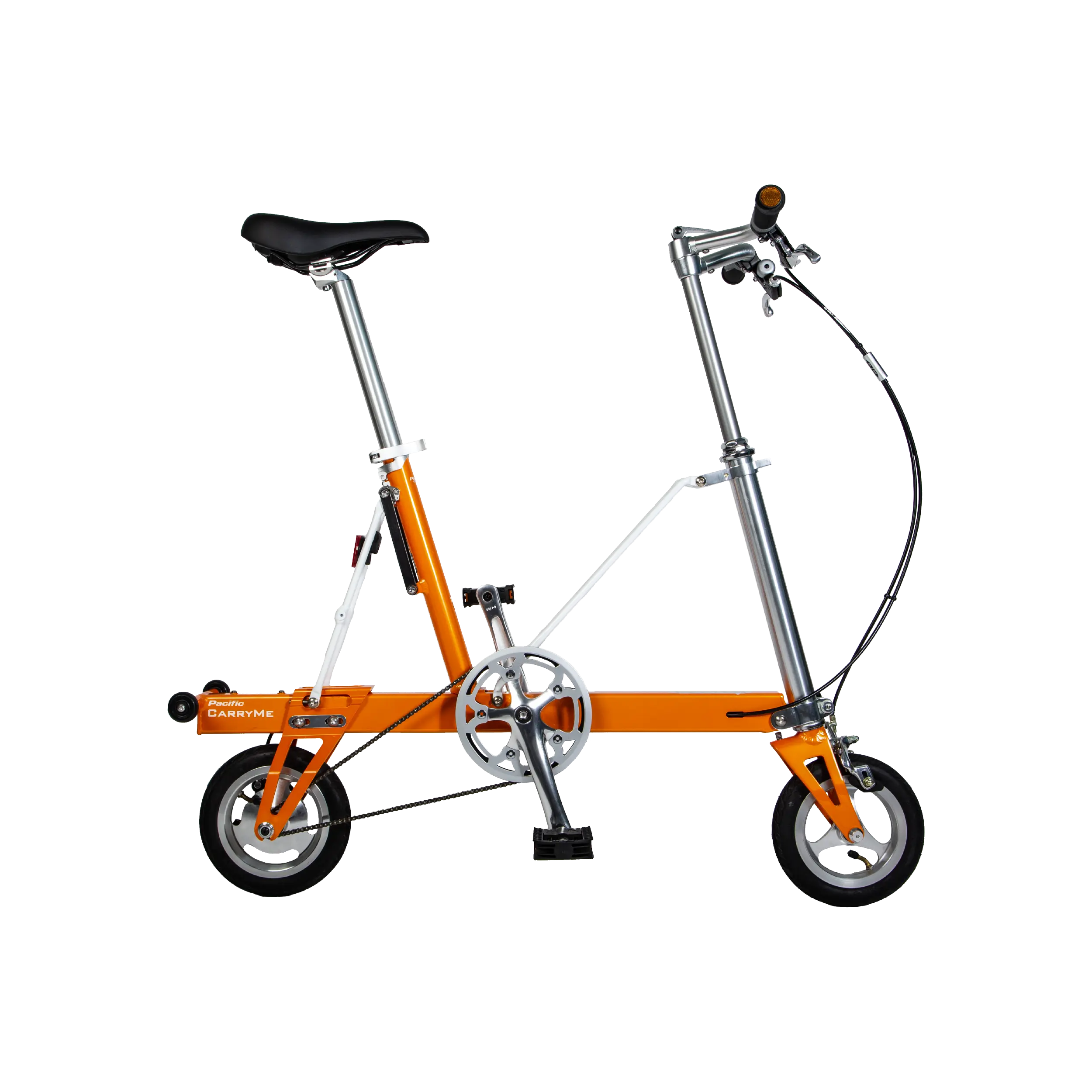 CarryMe | Single Speed Foldable Bike | Amber Orange