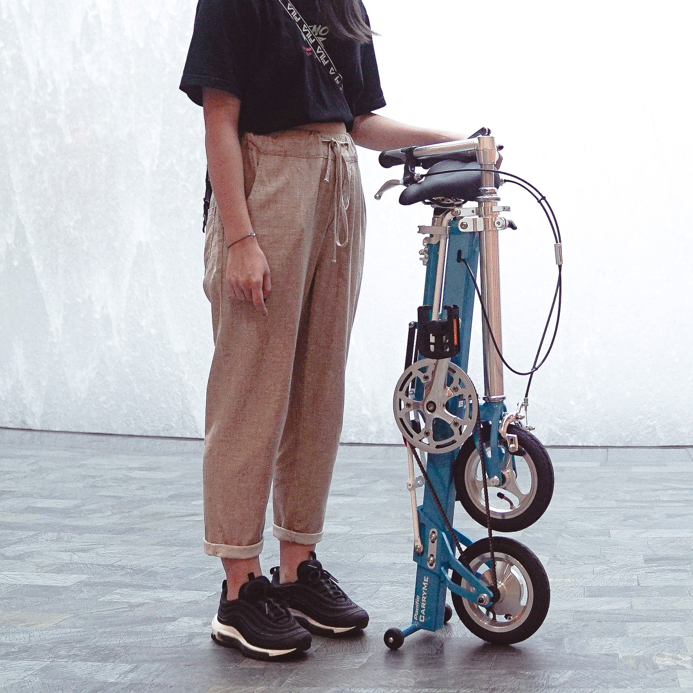 CarryMe | Single Speed Foldable Bike | Sky Blue