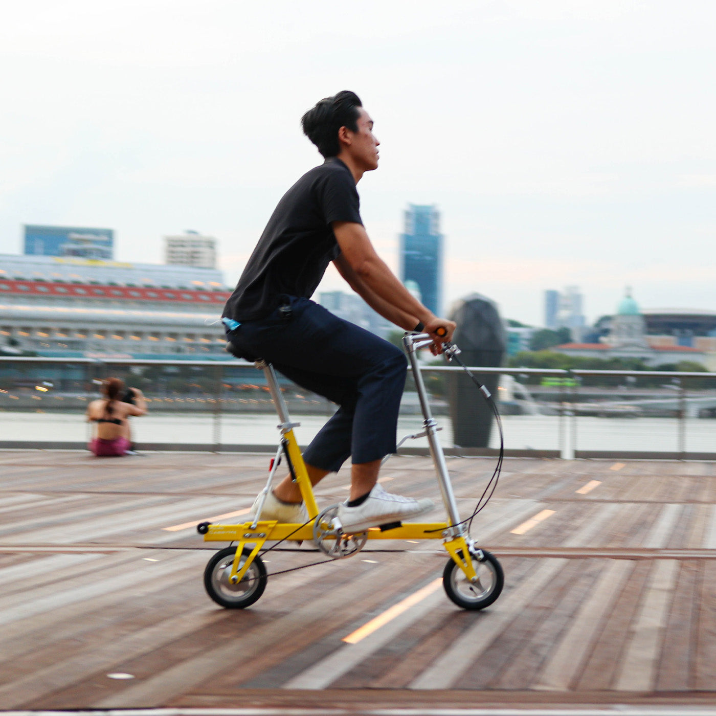 CarryMe | Single Speed Foldable Bike | Yellow