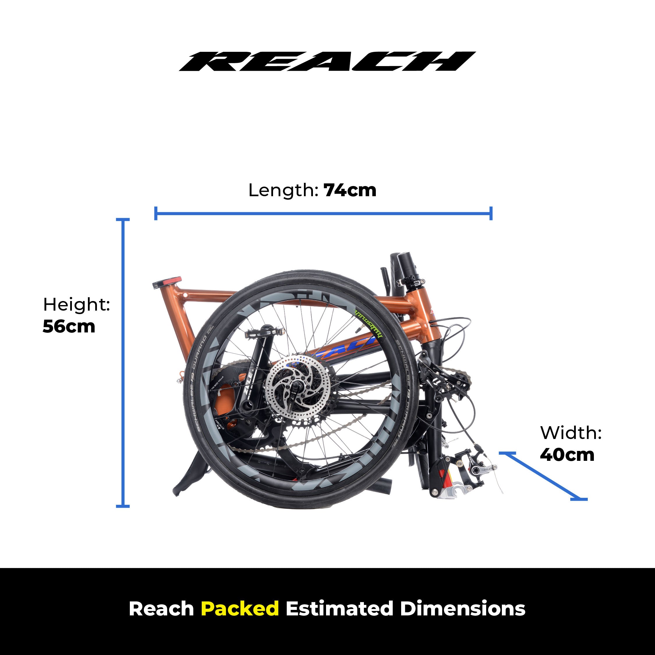 Reach | 11-Speed | Packable Road Bike | Aquamarine