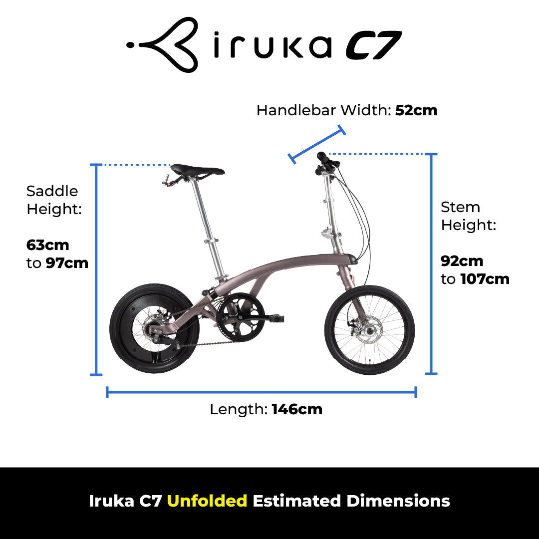 Iruka C7 | 7-Speed | Foldable Bike