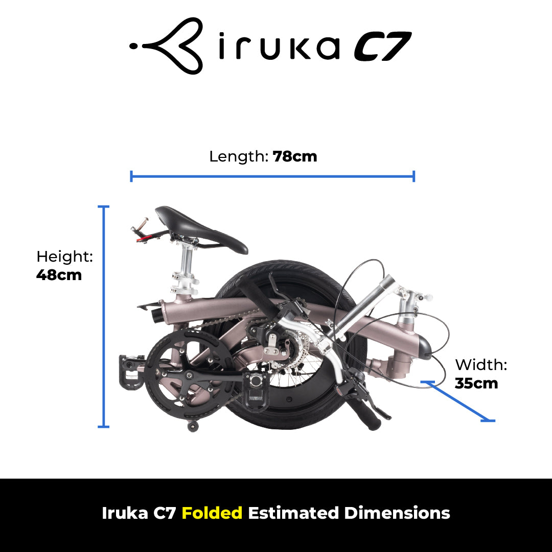 Iruka C7 | 7-Speed | Foldable Bike