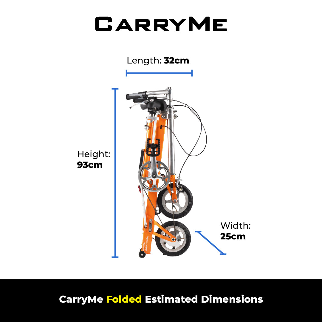 CarryMe | Single Speed Foldable Bike | White