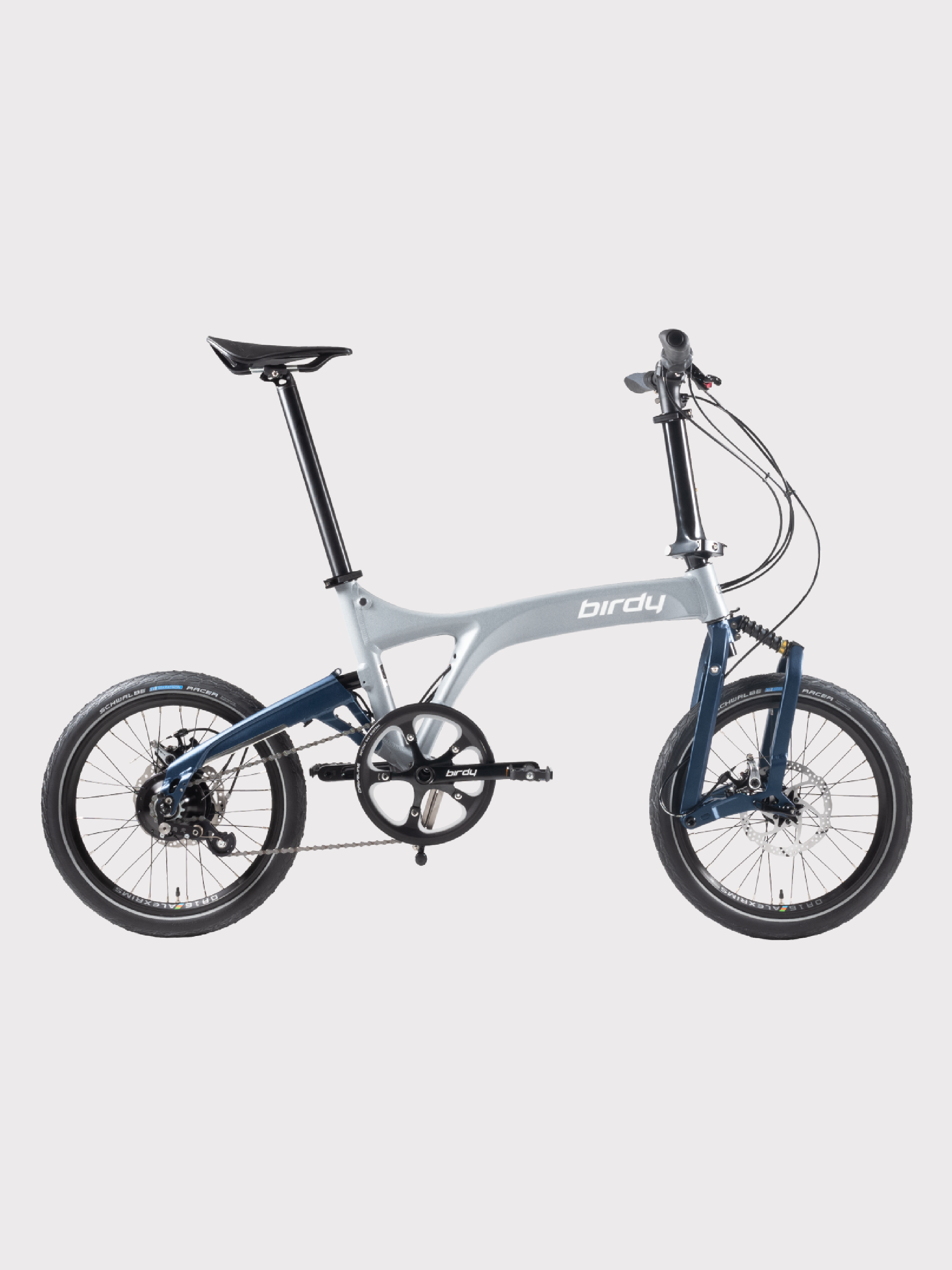 urban bike mit rohloff speedhub Birdy | 14-Speed Color:BLUE SAGE Der Goldene Handschuh 01, frame-material__alloy