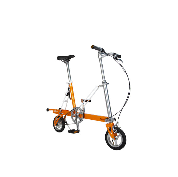 CarryMe Compact Foldable Bike in Amber Orange - Mighty Velo