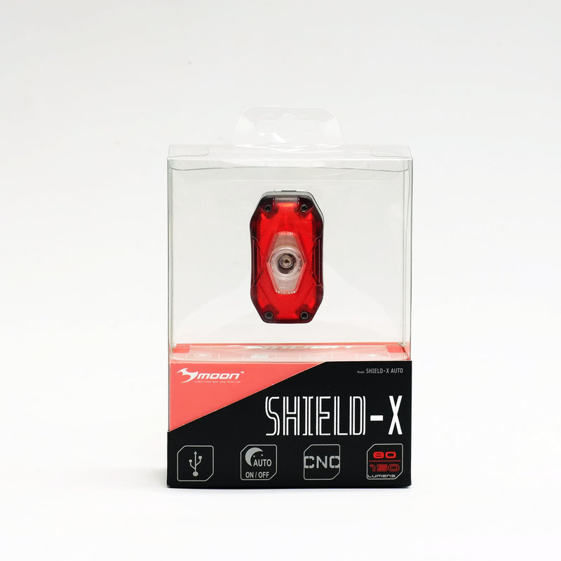 Moon Shield-X Auto 80 (150) Lumens USB Rechargeable Rear Light - Mighty Velo