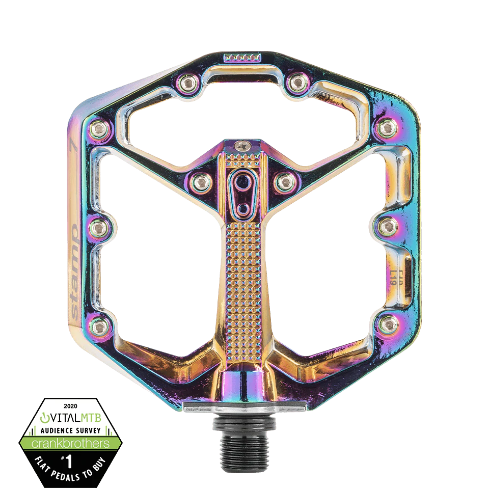 Crankbrothers Stamp 7 Limited Edition Oil Slick Pedals - Mighty Velo