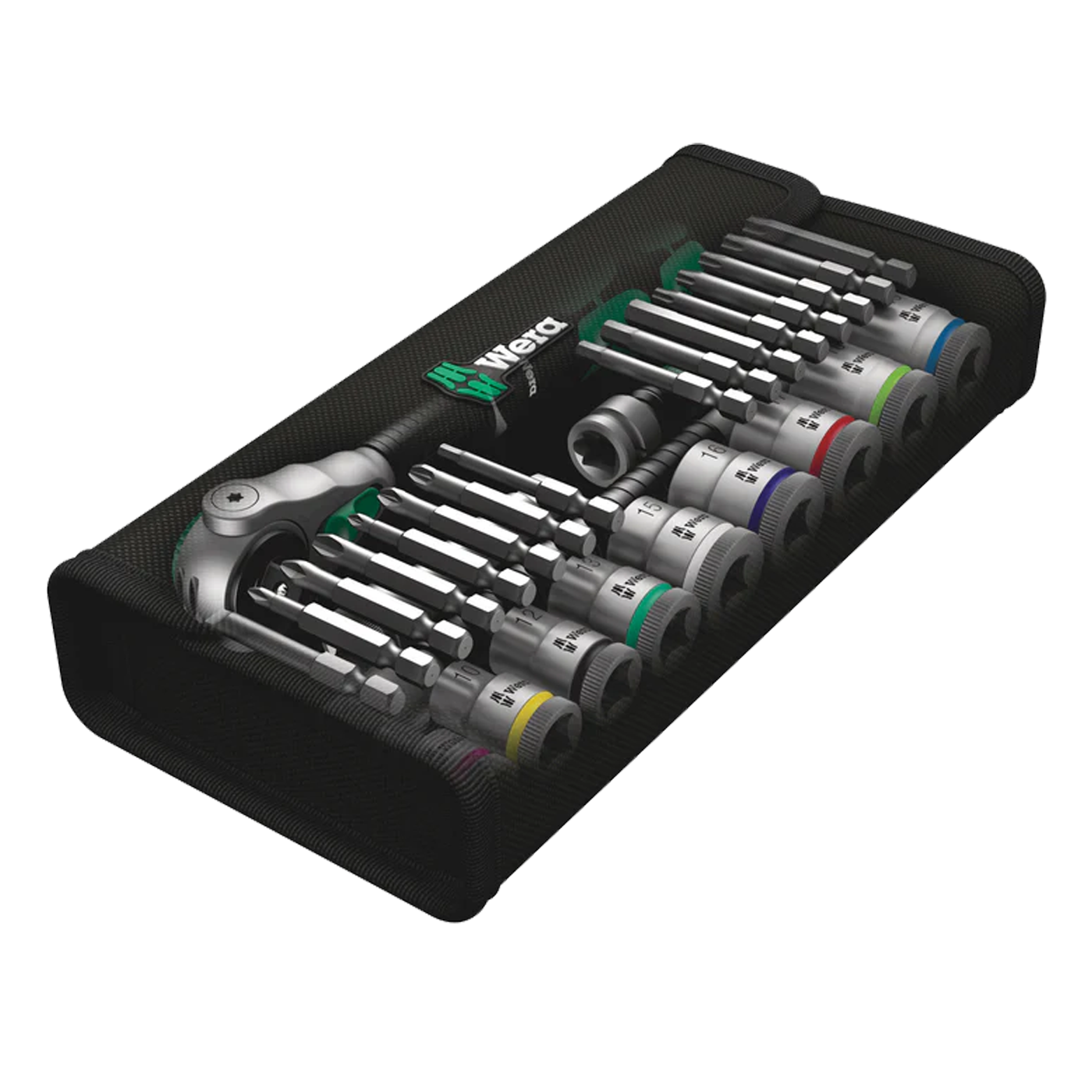 WERA 8100 SB 6 Zyklop Speed Ratchet Set, 3/8" drive, metric, 29 pieces