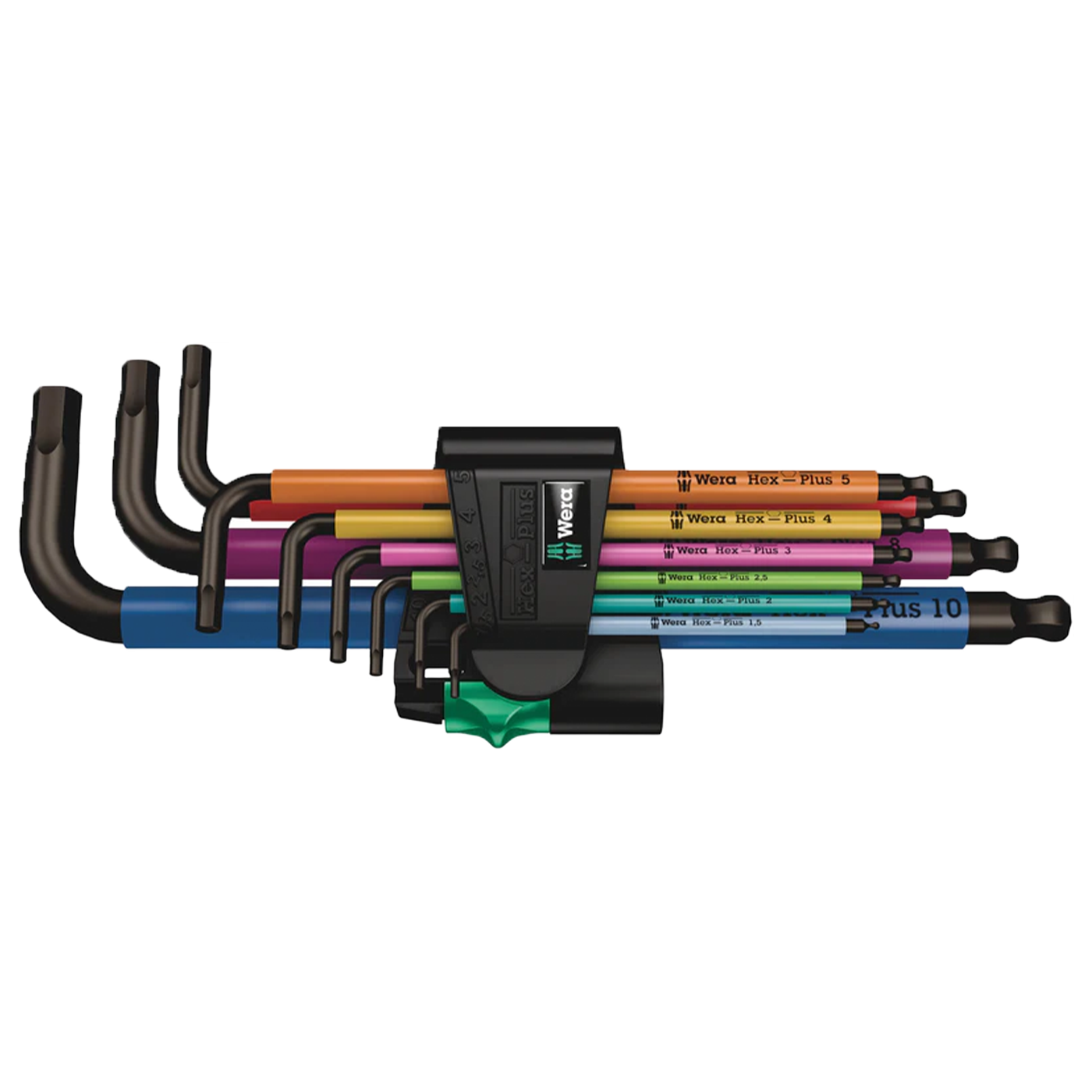 WERA 950/9 Hex-Plus Multicolour 1 SB Multicolour L-key set, metric, BlackLaser, 9 pieces