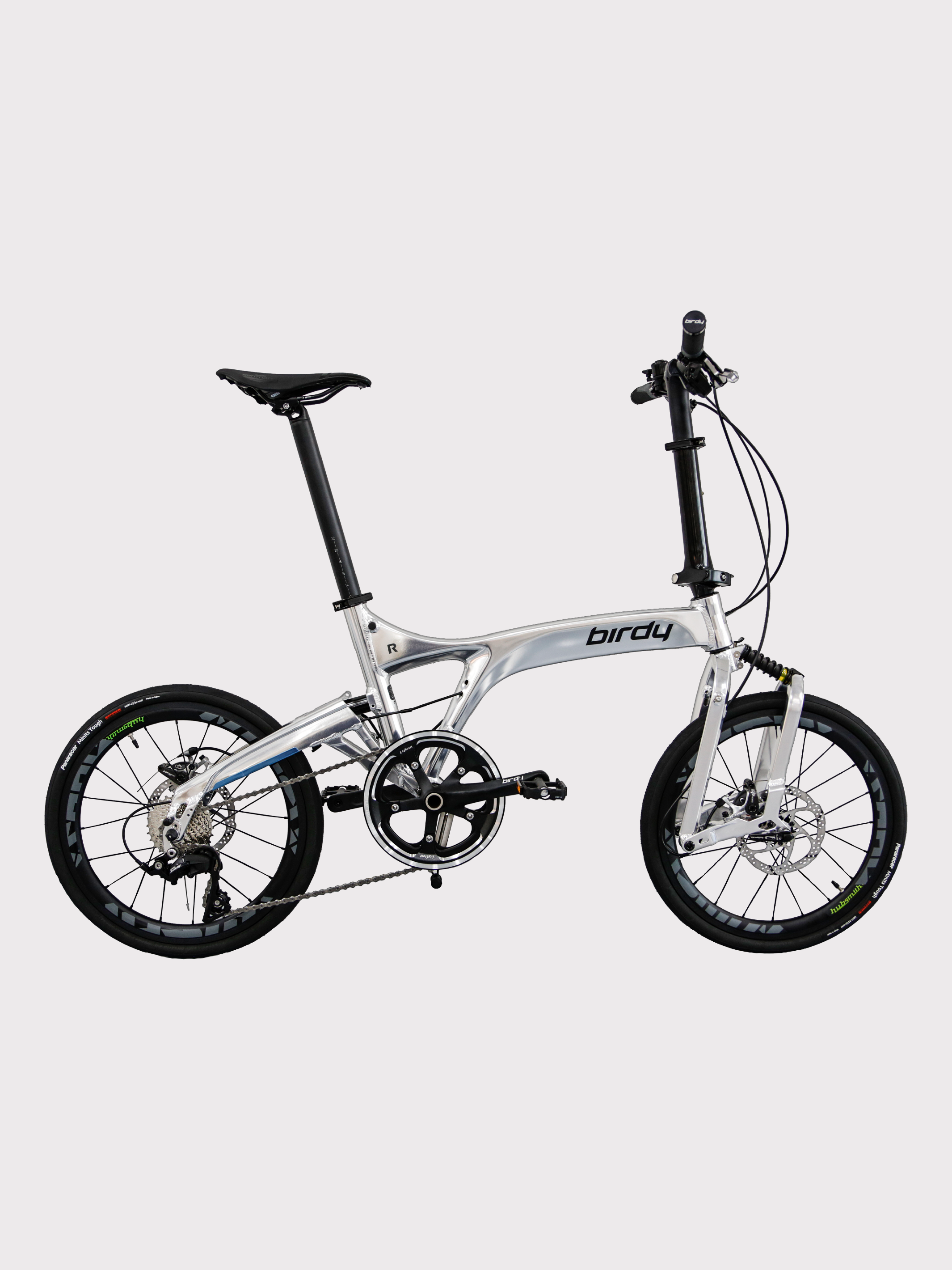 Birdy R20 in Polished Silver | 11-Speed | Performance Foldable Bike