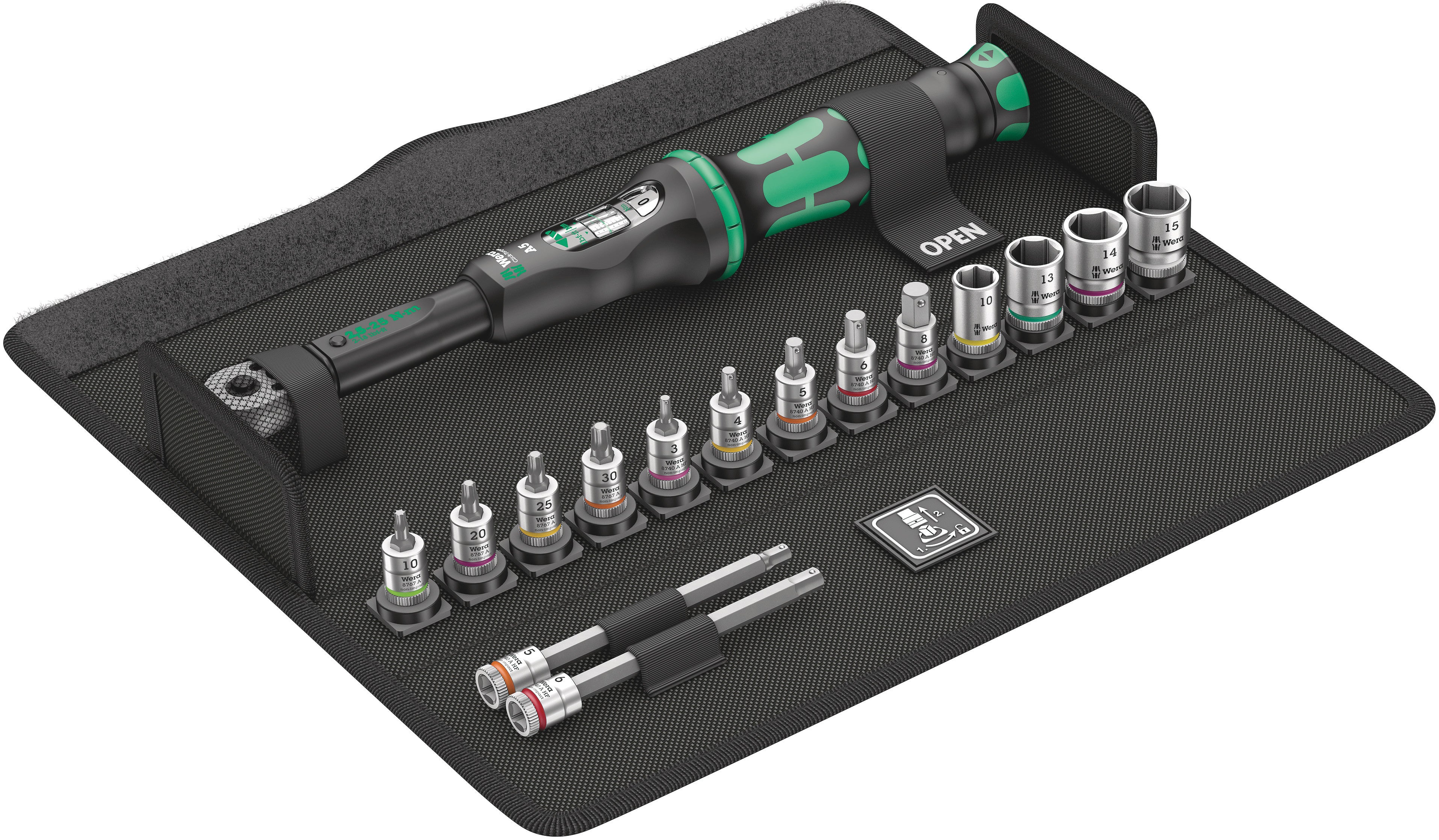 WERA Bicycle Set Torque 1, 2.5-25 Nm, 16 pieces - Mighty Velo