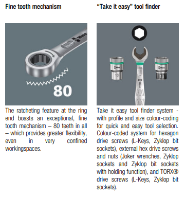 WERA 6000 Joker 11 Set 1, Set of ratcheting combination wrenches, 11 pieces - Mighty Velo