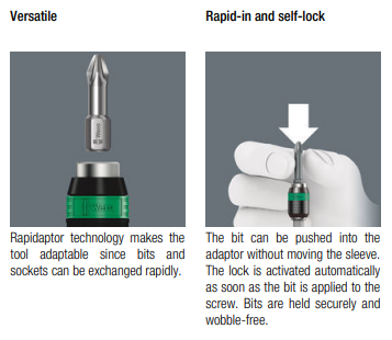 WERA Series 7443 Kraftform pistol handle, adjustable torque screwdrivers (4.0-8.8 Nm) with Rapidaptor quick-release chuck - Mighty Velo