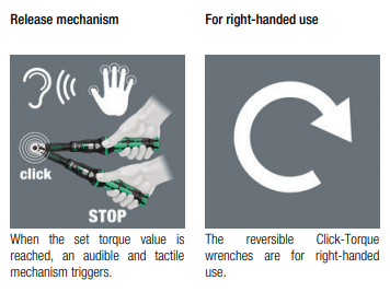 WERA Click-Torque B 1 torque wrench with reversible ratchet, 10-50 Nm - Mighty Velo