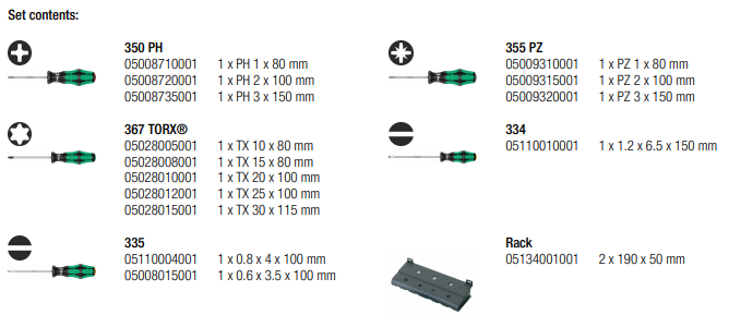 WERA Kraftform Big Pack 300, 14 pieces - Mighty Velo