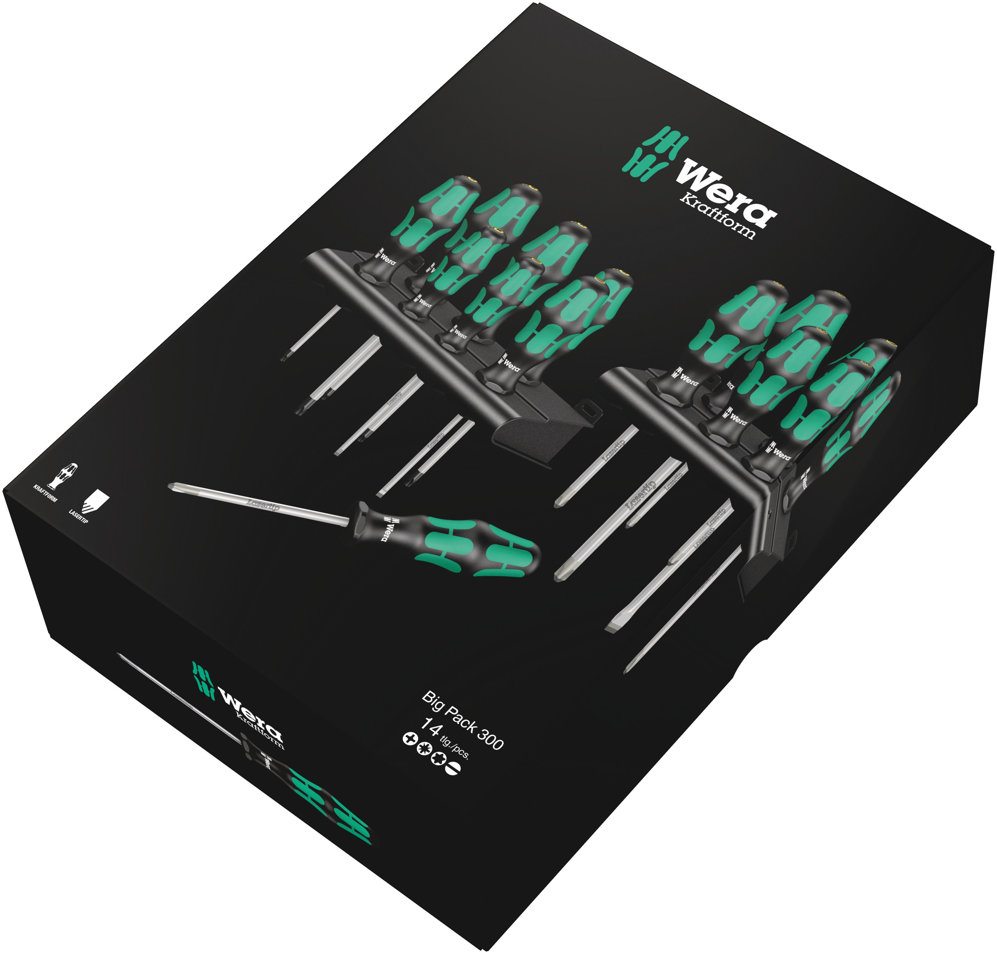 WERA Kraftform Big Pack 300, 14 pieces - Mighty Velo