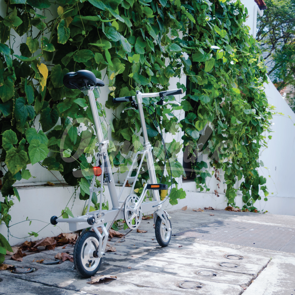 CarryMe Compact Foldable Bike in Slate Grey - Mighty Velo