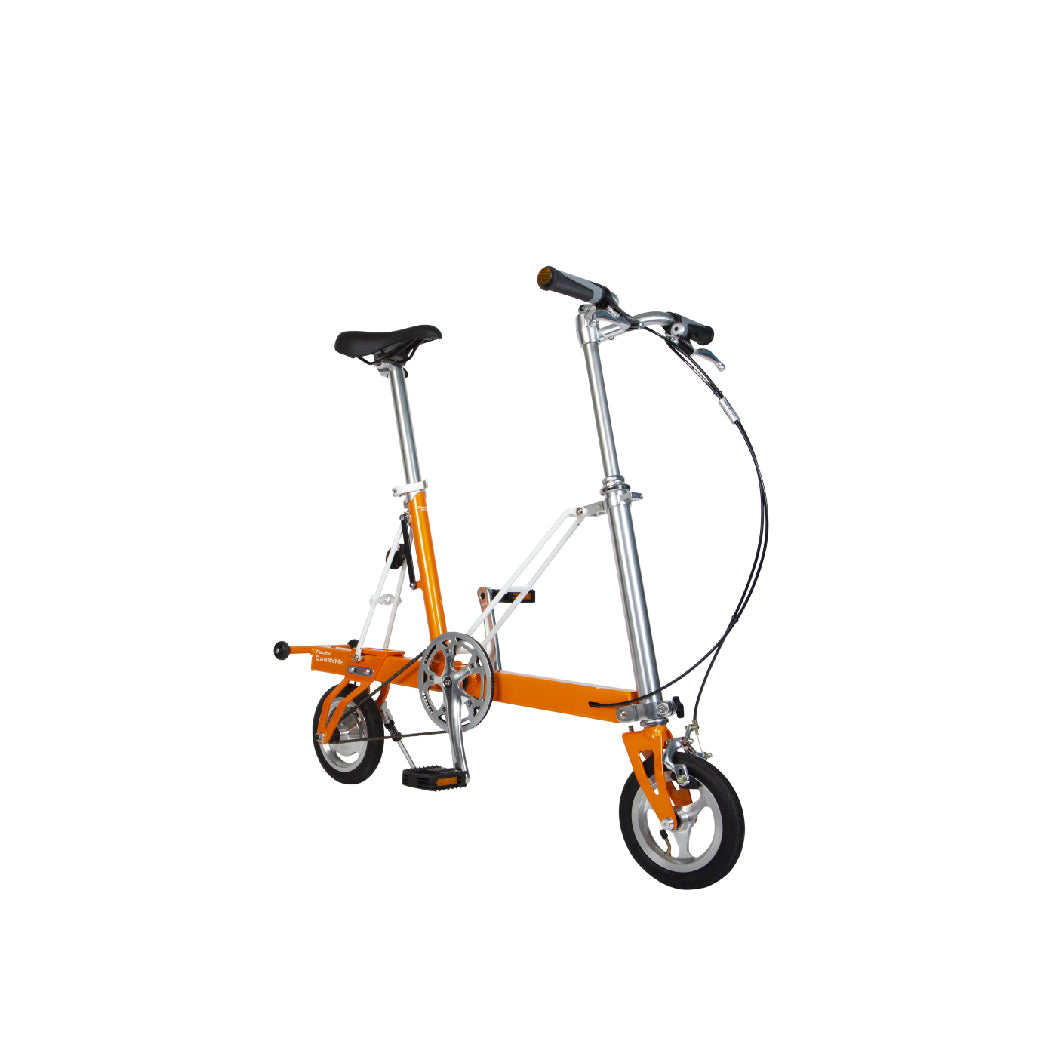 CarryMe Compact Foldable Bike in Amber Orange - Mighty Velo