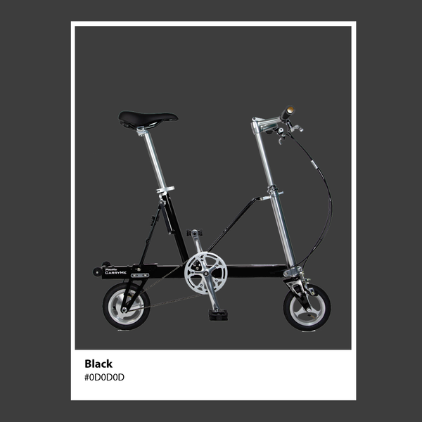CarryMe Compact Foldable Bike in Black - Mighty Velo