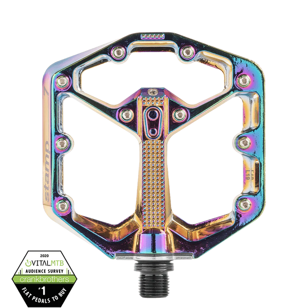 Crankbrothers Stamp 7 Limited Edition Oil Slick Pedals - Mighty Velo