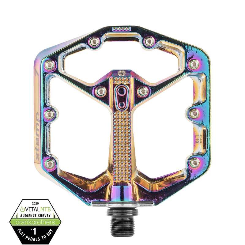 Crankbrothers Stamp 7 Limited Edition Oil Slick Pedals - Mighty Velo
